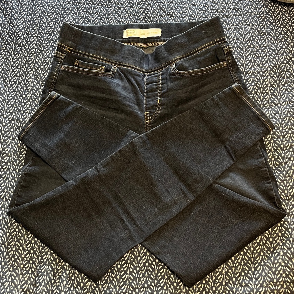 Women’s Skinny Jeans - Black Stretch Denim